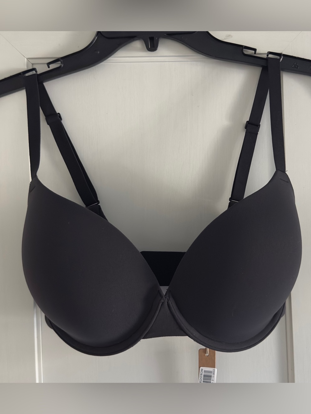 Skims Fits Everybody T-Shirt Bra in Onyx Black Size 32DDD